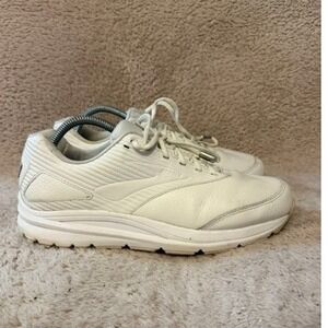 Brooks Addiction Walker 2 White Leather Walking Shoes Womens 10.5 1203071B142
